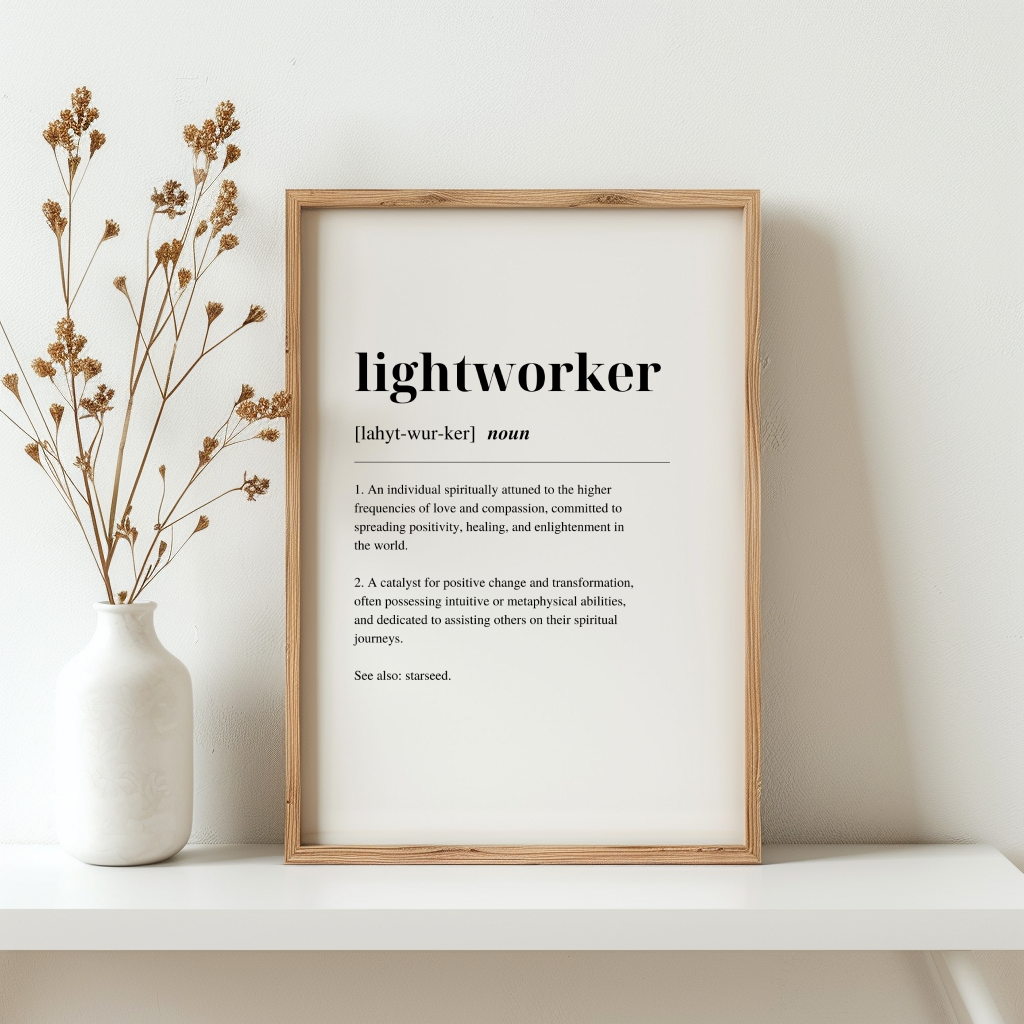 Lightworker Definition – Premium Minimalist Fine Art Print