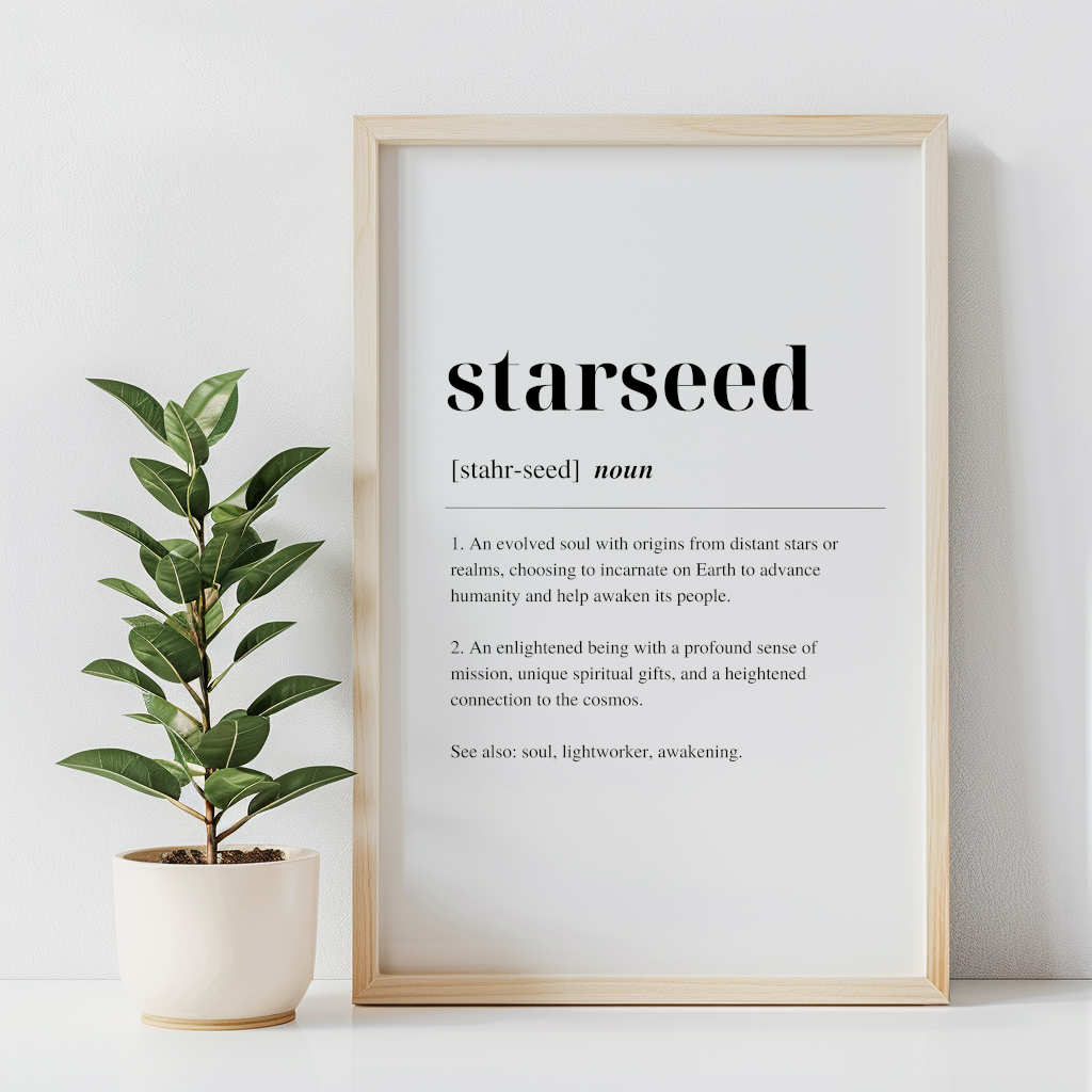 Starseed Definition – Minimalist Digital Art Print